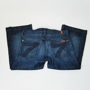 7 for all mankind crop dojo jeans